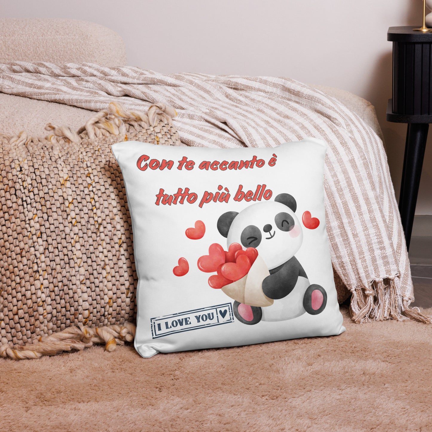 Fodera Cuscino Panda Love