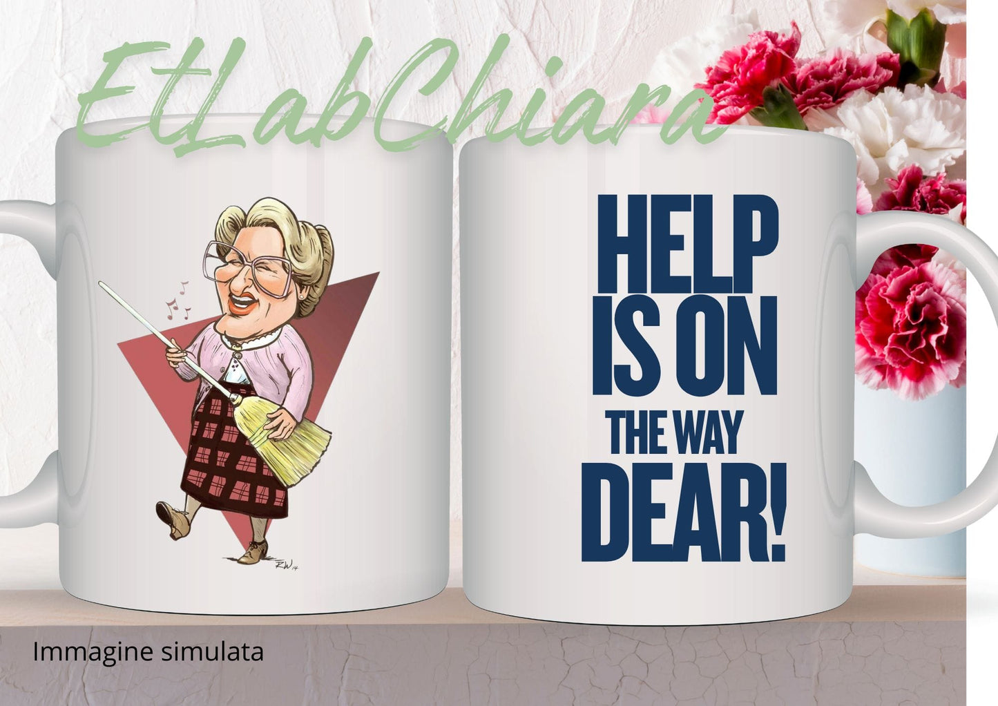 Tazza ispirata a Mrs Doubtfire