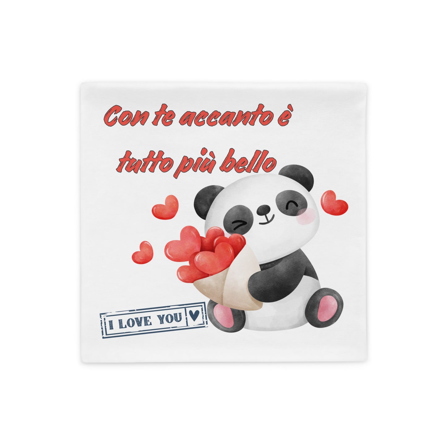 Fodera Cuscino Panda Love